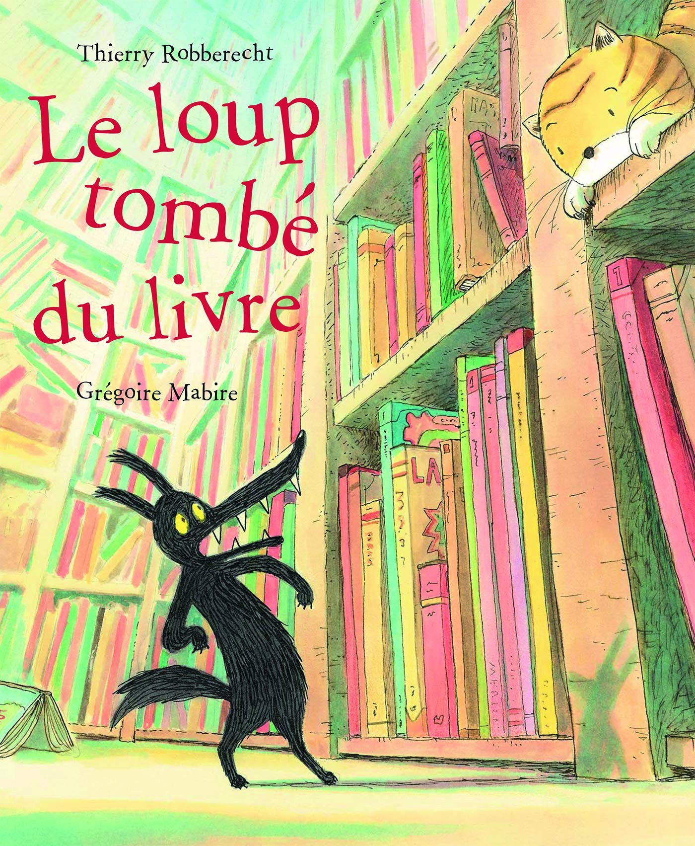 Le loup tombe du livre